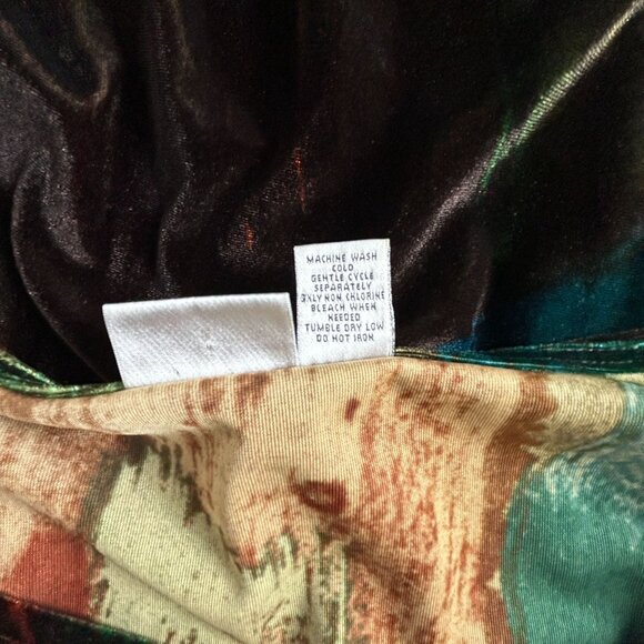 Chico's Womens Long Sleeve Abstract Tunic Top 2 Multicolor Long Sleeve Stretch - Picture 4 of 10